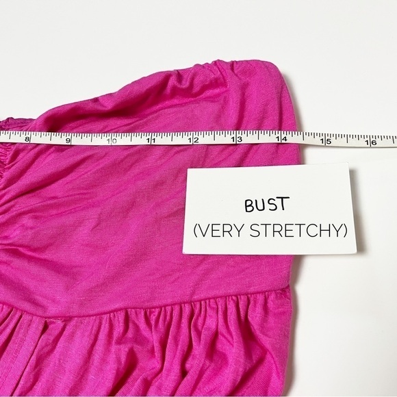 PinkBlush NWT Maternity Maxi Dress open strapless flowy long gown photoshoot new - Picture 5 of 11